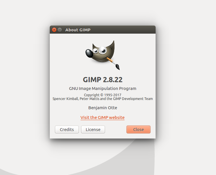 gimp software not launching