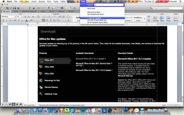 microsoft office 2011 for mac update 14.1.0